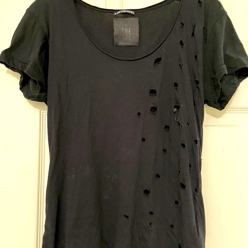 V Ave Shoe Repair distressed top
